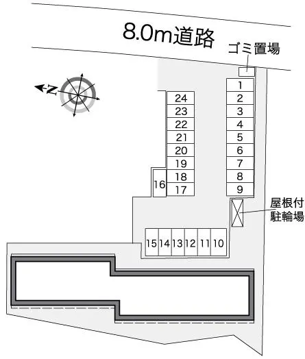 ★手数料０円★袋井市延久 月極駐車場